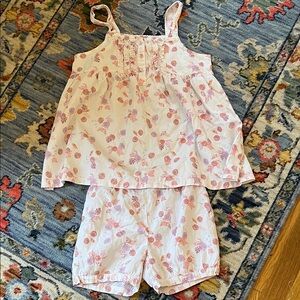 Petite Plum Floral + Shell Kids Pajama Set